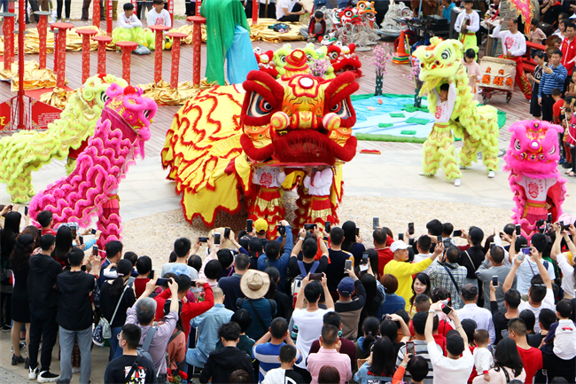 那琴半岛地质海洋公园龙狮表演.jpg